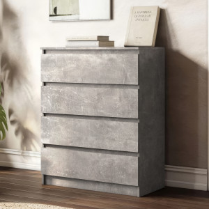 Комод на 4 шухляди без ручок FT-215 800х400х1000 мм Бетон