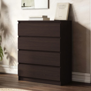 Комод на 4 шухляди без ручок FT-215 800х400х1000 мм Венге Магія