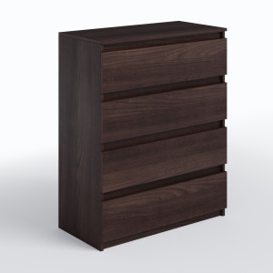 Комод на 4 шухляди без ручок FT-215 800х400х1000 мм Венге Магія