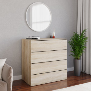 Комод на 4 шухляди без ручок FTX-4 1000х544х1014 мм Дуб Сонома