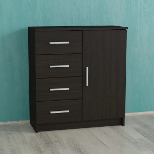 Комод на 4 шухляди та дверцятами K-02 790x350x870 мм Венге Магія