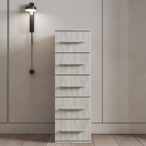 Комод на 5 шухляд K-05 300х300х950 мм Бетон