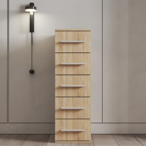 Комод на 5 шухляд K-05 300х300х950 мм Дуб Сонома