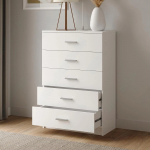 Комод на 5 шухляд K-08 710x350x1060 мм Білий
