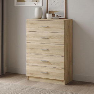 Комод на 5 шухляд K-08 710x350x1060 мм Дуб Сонома