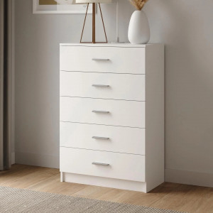 Комод на 5 шухляд K-08 710x350x1060 мм Білий