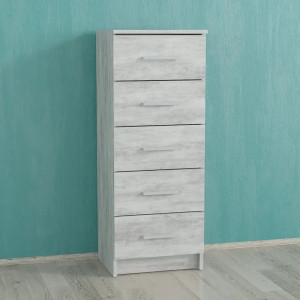 Комод на 5 шухляд K-09 410x350x1060 мм Бетон