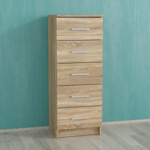 Комод на 5 шухляд K-09 410x350x1060 мм Дуб Сонома