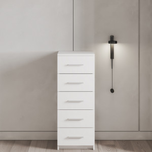 Комод на 5 шухляд K-09 410x350x1060 мм Білий