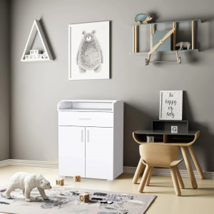 Комод пеленальний K-10 752х500х1034 мм Білий