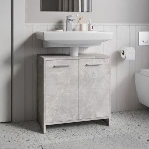 Тумба під умивальник з дверцятами F-17 580х331х600 мм Бетон