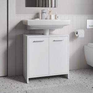 Тумба під умивальник з дверцятами F-17 580х331х600 мм Білий