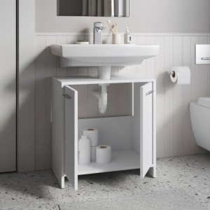 Тумба під умивальник з дверцятами F-17 580х331х600 мм Білий