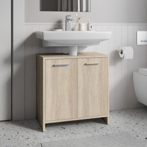 Тумба під умивальник з дверцятами F-17 580х331х600 мм Дуб Сонома