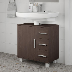Тумба під умивальник на 3 шухляди та з дверцятами F-52 600х330х608 мм Венге Магія