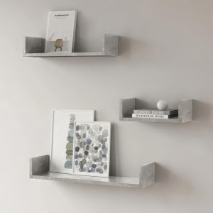 Комплект полиць настінних GT-37 600х150х100 мм Бетон Комплект полиць настінних GT-37 600х150х100 мм Бетон