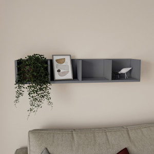 Полиця настінна GT-31 920х170х170 мм Антрацит Полиця настінна GT-31 920х170х170 мм Антрацит