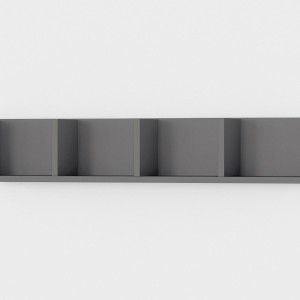 Полиця настінна GT-31 920х170х170 мм Антрацит Полиця настінна GT-31 920х170х170 мм Антрацит