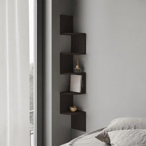 Полиця кутова навісна Lilly 200x200x1280 мм Венге Магія