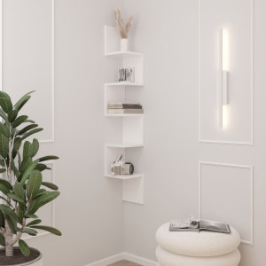 Полиця кутова настінна M-9 200x200x1280 мм Білий Полиця кутова настінна M-9 200x200x1280 мм Білий