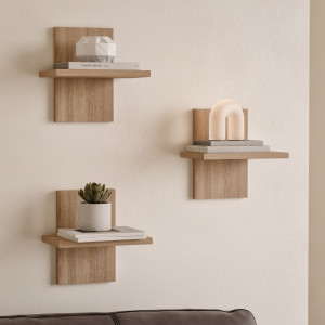 Комплект полиць настінних NP-11 250х178х250 мм Дуб Сонома Комплект полиць настінних NP-11 250х178х250 мм Дуб Сонома