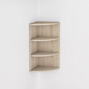 Полиця кутова настінна на 3 комірки P-30 301х301х600 мм Дуб Сонома Полиця кутова настінна на 3 комірки P-30 301х301х600 мм Дуб Сонома