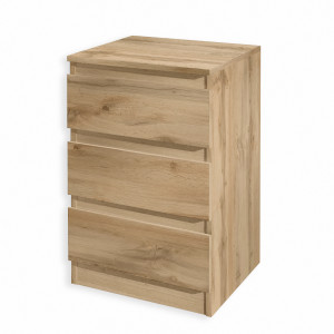 Тумба приліжкова на 3 шухляди FT-216 400x398x758 мм Дуб Аппалачі