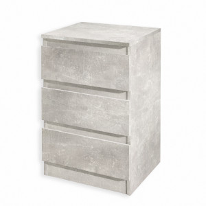 Тумба приліжкова на 3 шухляди FT-216 400x398x758 мм Бетон