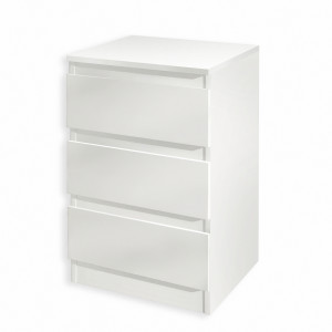 Тумба приліжкова на 3 шухляди FT-216 400x398x758 мм Білий Тумба приліжкова на 3 шухляди FT-216 400x398x758 мм Білий