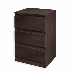 Тумба приліжкова на 3 шухляди FT-216 400x398x758 мм Венге Магія