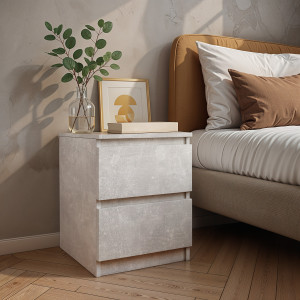 Тумба приліжкова FT-225 400х400х530 мм Бетон