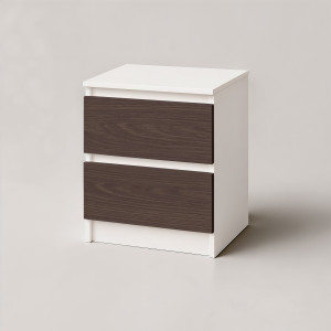 Тумба приліжкова FT-225 400х400х530 мм Білий/Венге Магія