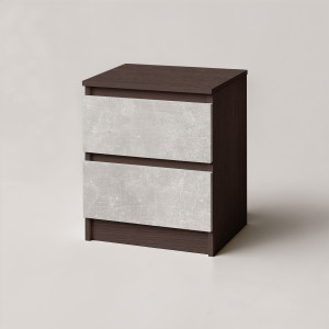 Тумба приліжкова FT-225 400х400х530 мм Венге Магія/Бетон