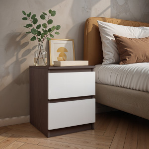 Тумба приліжкова FT-225 400х400х530 мм Венге Магія/Білий