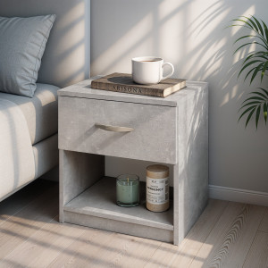 Тумба приліжкова Tilda 386x292x410 мм Бетон Тумба приліжкова Tilda 386x292x410 мм Бетон