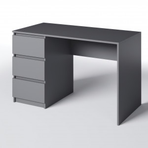 Комп'ютерний стіл на 3 шухляди без ручок FT-224 Left 1200х600х750 мм Антрацит 