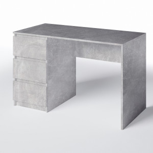 Комп'ютерний стіл на 3 шухляди без ручок FT-224 Left 1200х600х750 мм Бетон