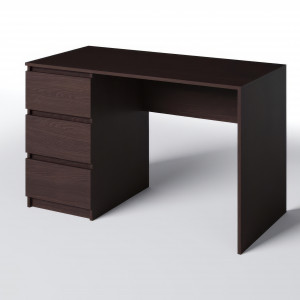 Комп'ютерний стіл на 3 шухляди без ручок FT-224 Left 1200х600х750 мм Венге Магія Комп'ютерний стіл на 3 шухляди без ручок FT-224 Left 1200х600х750 мм Венге Магія