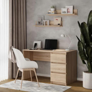 Комп'ютерний стіл на 3 шухляди без ручок FT-224 1200х600х750 мм Дуб Сонома