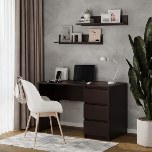 Комп'ютерний стіл на 3 шухляди без ручок FT-224 1200х600х750 мм Венге Магія