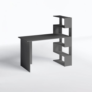 Стіл письмовий з полицями Open shelf 1250х600х750 мм Антрацит Стіл письмовий з полицями Open shelf 1250х600х750 мм Антрацит