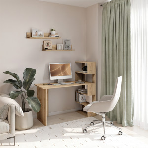 Стіл письмовий з полицями Open shelf 1250х600х750 мм Дуб Аппалачі Стіл письмовий з полицями Open shelf 1250х600х750 мм Дуб Аппалачі