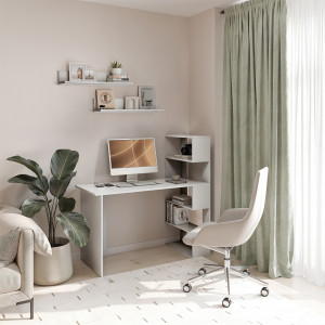 Стіл письмовий з полицями Open shelf 1250х600х750 мм Сірий