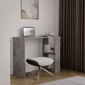 Стіл письмовий з полицями S-10 900х400х750 мм Бетон