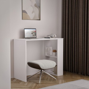 Стіл письмовий з полицями S-10 900х400х750 мм Білий