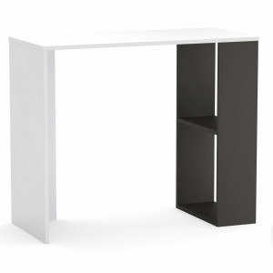 Стіл письмовий з полицями S-10 900х400х750 мм Білий/Антрацит