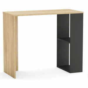 Стіл письмовий з полицями S-10 900х400х750 мм Дуб Сонома/Антрацит