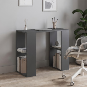 Стіл письмовий з полицями S-11 900х400х750 мм Антрацит