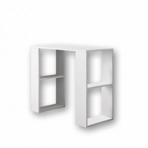 Стіл письмовий з полицями S-11 900х400х750 мм Білий