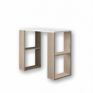 Стіл письмовий з полицями S-11 900х400х750 мм Дуб Сонома/Білий